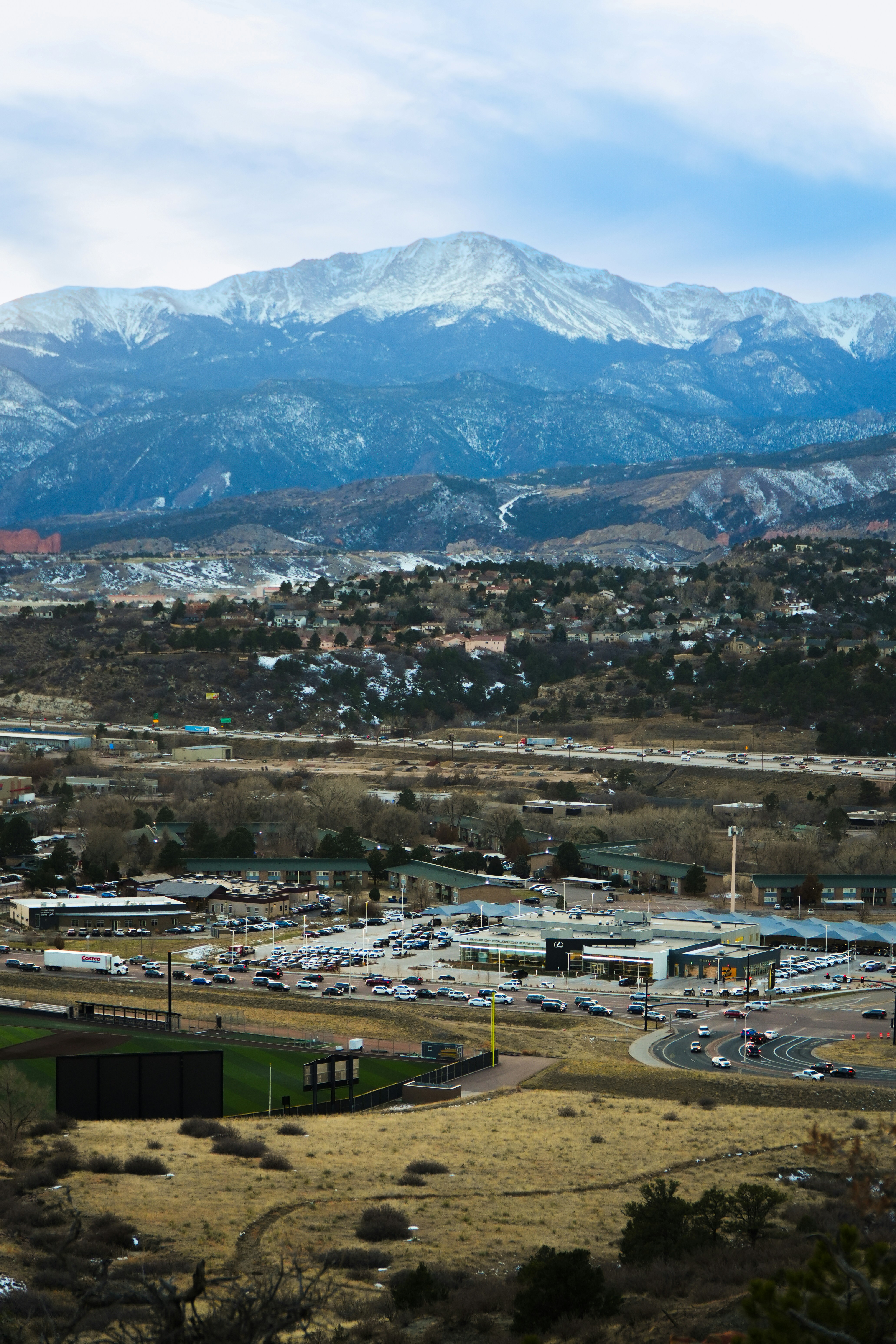 Aerial view of Colorado Springs