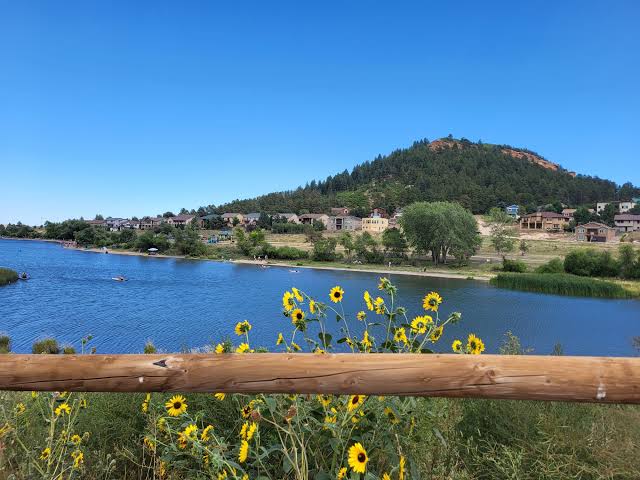Palmer Lake Colorado small town reservoir trails