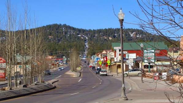Woodland Park Colorado mountain town Pikes Peak